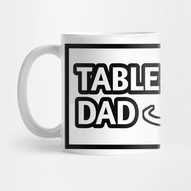 Table tennis dad , Gift for table tennis players With Mustache by BlackMeme94